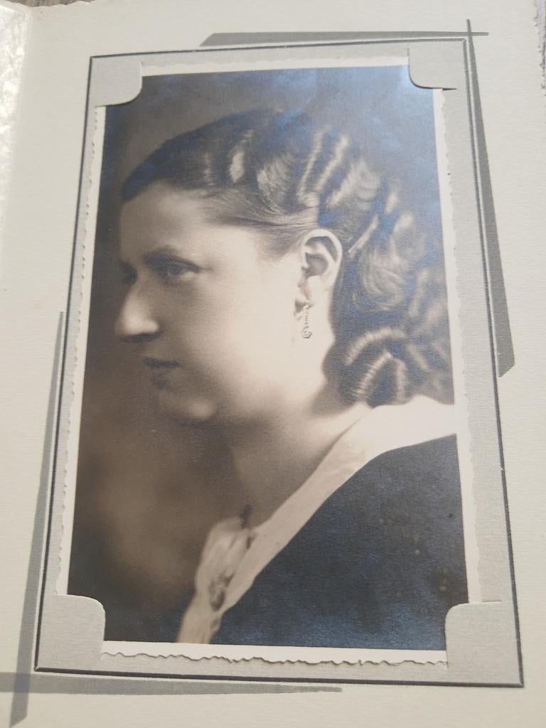 Oude foto met mooi kapsel uit Zottegem, Antiek en Kunst, Kunst | Tekeningen en Fotografie, Ophalen of Verzenden