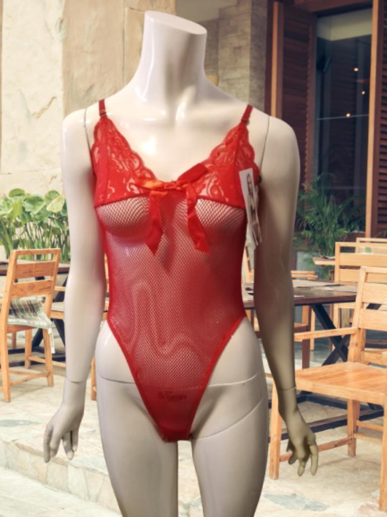 Visnet body artnr 875, Ophalen of Verzenden, Rood, Body of Korset