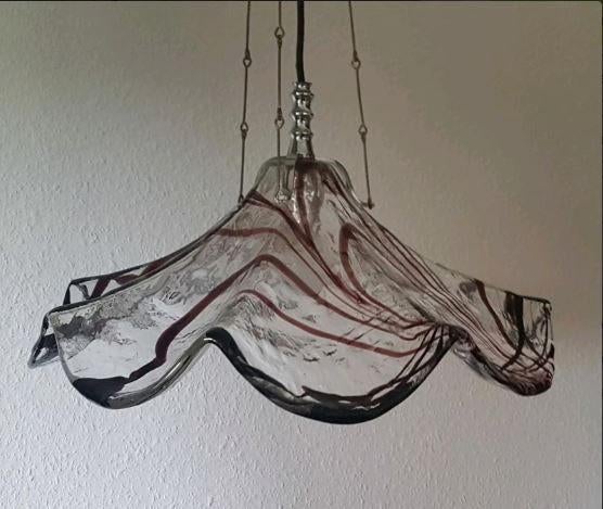 vintage Mazzega Murano hanglamp 70er jaren, Enlèvement, Maison et Meubles