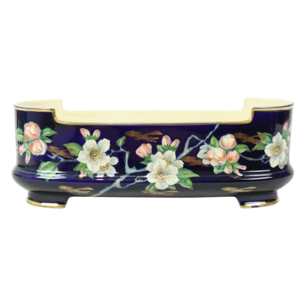 Villeroy & Boch Florale Art Nouveau Bloempot Taiping Ca 1900, Antiek en Kunst, Ophalen of Verzenden