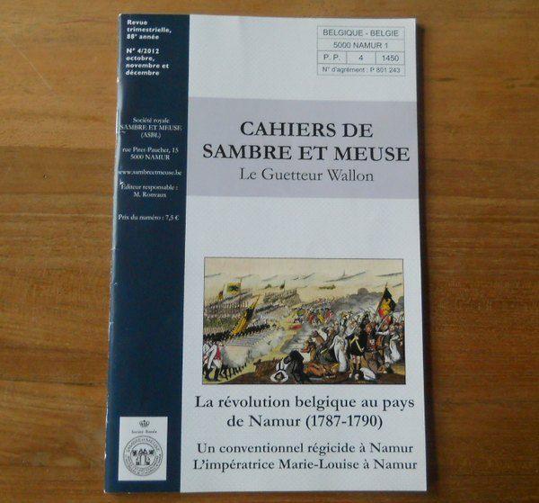 Cahiers de Sambre et Meuse 2012 / 4 - Namur, Enlèvement ou Envoi, Utilisé