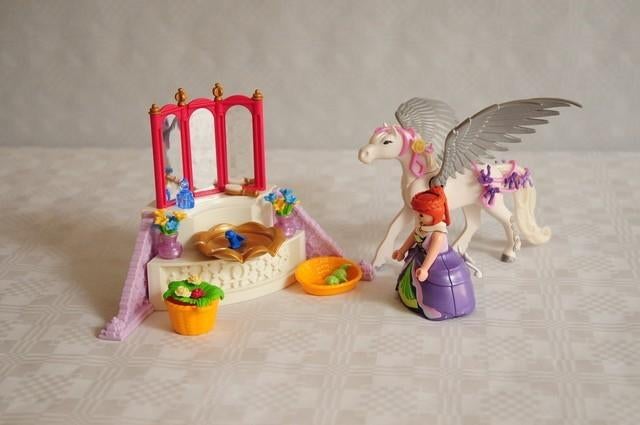 Playmobil prinsessen wastafel met pegasus, Kinderen en Baby's, Speelgoed | Playmobil, Ophalen, Zo goed als nieuw