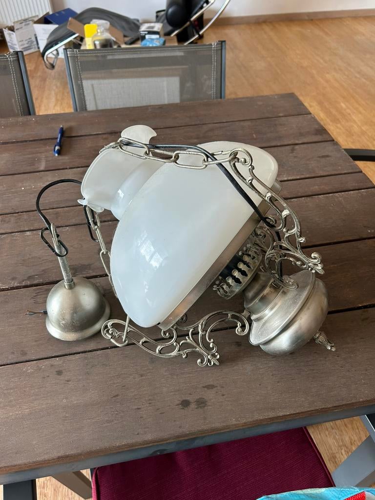 Plafondlamp tin, Ophalen, Zo goed als nieuw