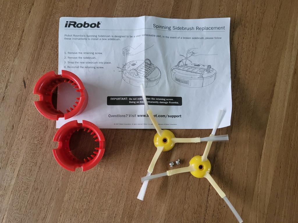 IRobot borstelset, Enlèvement