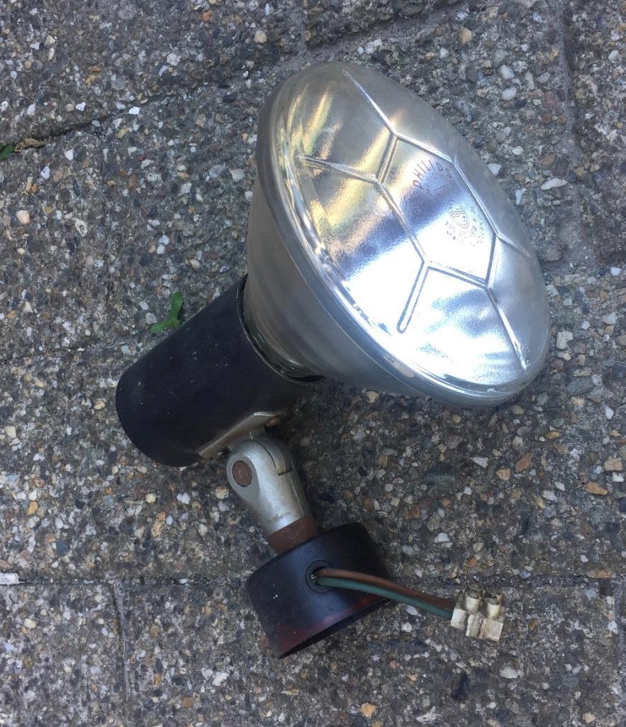 set/2 spot armaturen jaren '60 / sixties voor E27 lampen, Antiek en Kunst, Ophalen of Verzenden