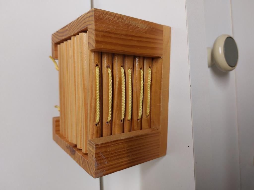 Sous verres en bois., Ophalen, Gebruikt