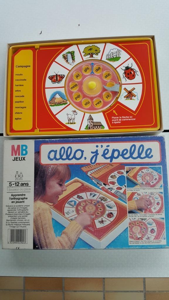 Allo J'épelle, 1 ou 2 joueurs, Enlèvement, Utilisé, Mb jeux