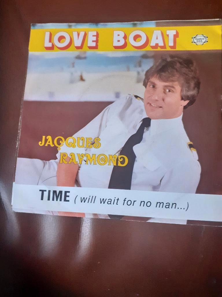45T Jacques Raymond : Love boat / Time (Belpop), Enlèvement ou Envoi