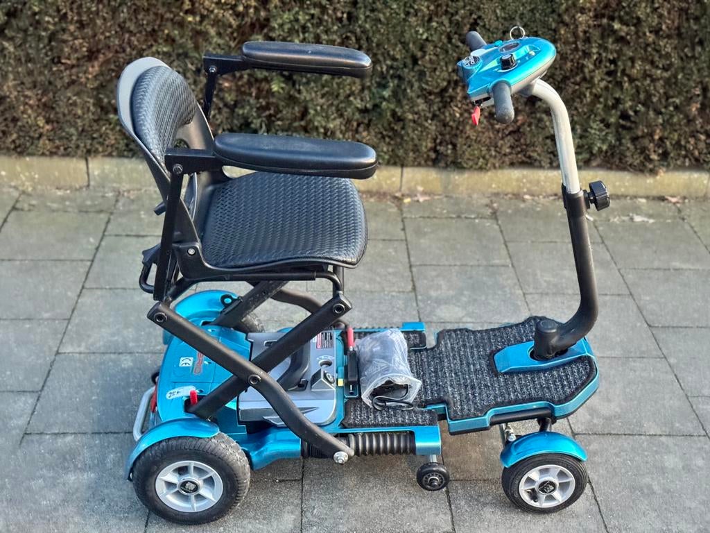 Voiturette électrique pliable Skyline Brio Scootmobiel lège, Enlèvement ou Envoi, Pliant, Comme neuf, Fauteuil roulant électrique