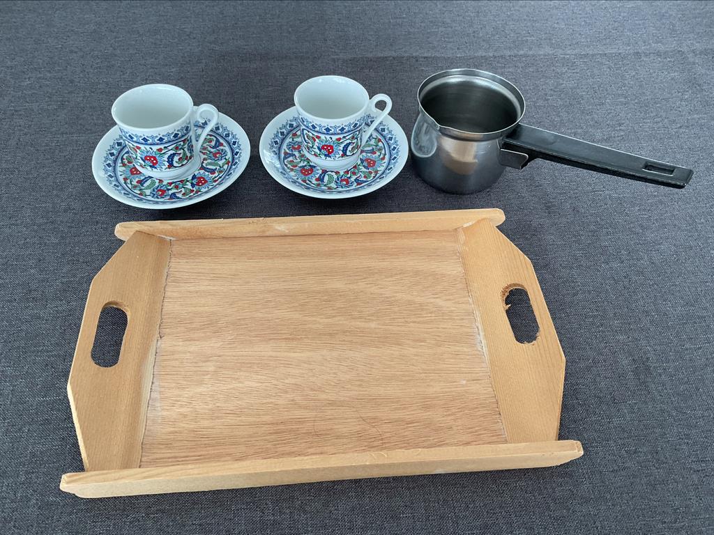Turks servies Kütahya porcelen, Antiek en Kunst, Ophalen of Verzenden