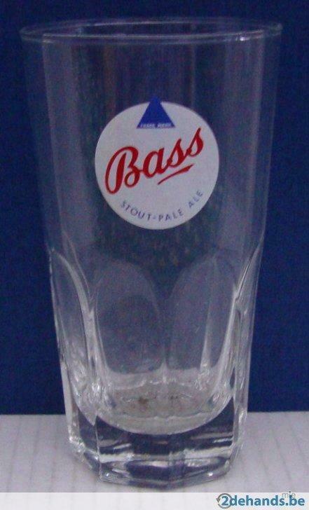 Bier brouwerij glas Bass rond kenteken Lamot Mechelen, Ophalen of Verzenden, Gebruikt