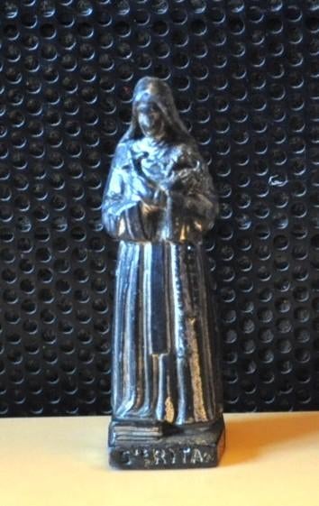 sainte rita de voyage en metal massif, Enlèvement ou Envoi