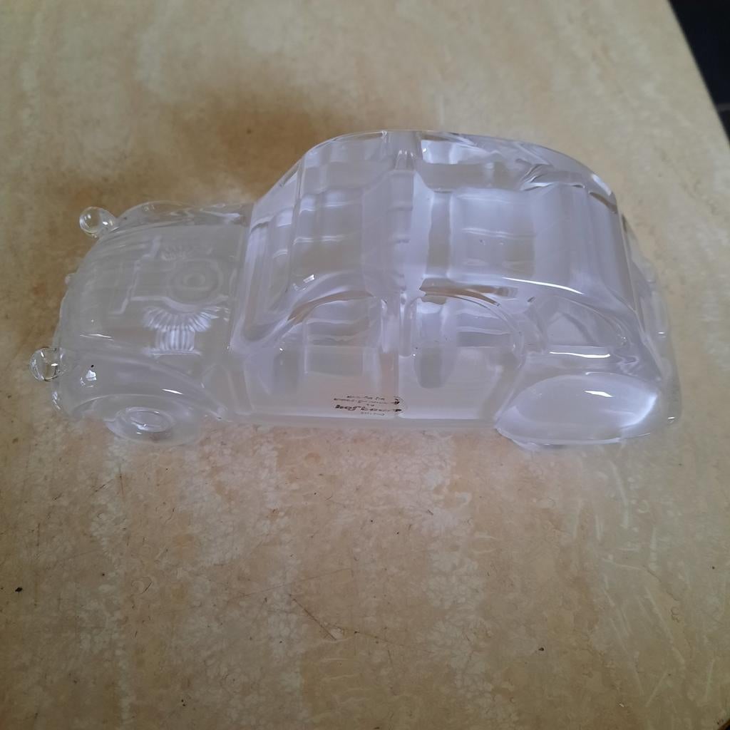 Citroën CV ( geitje )  in glas . 15 cm lang 6,5 cm hoog ., Ophalen of Verzenden, Zo goed als nieuw
