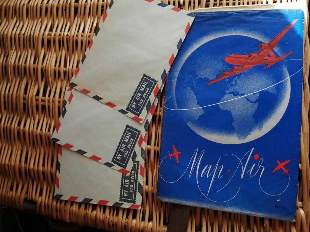 Rétro/Vintage : 3 enveloppes by air mail - par avion, Enlèvement, Affranchie