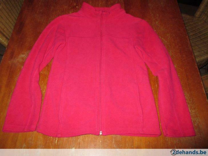 Fuchsia fleece meisje 12-13 jaar,maat 12A, Ophalen of Verzenden, Gebruikt, Trui of Vest