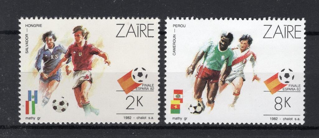 ZAIRE 1137/1138 MNH 1982, Enlèvement ou Envoi, Non oblitéré, Neuf