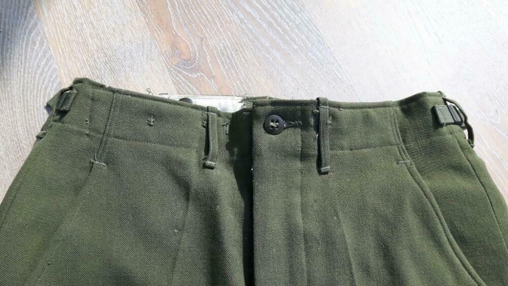 US ARMY Pantalon Field Wool Serge Trousers Olive Grn Corée., Enlèvement ou Envoi