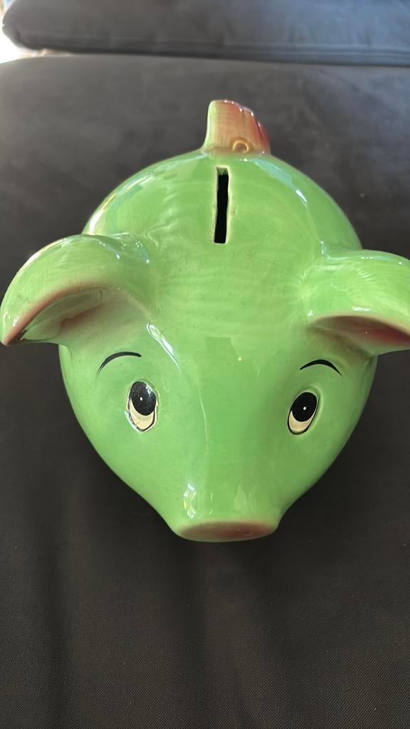 Tirelire cochon vert, Enlèvement, Comme neuf