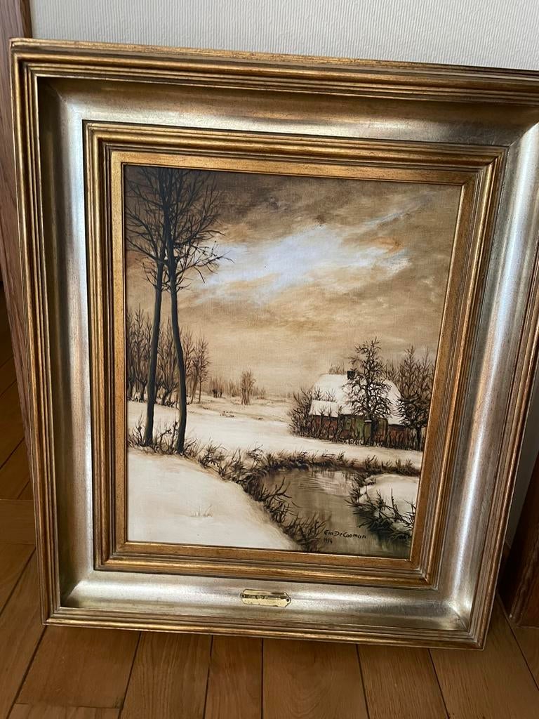 Winterlandschap Emile de Cooman, Ophalen