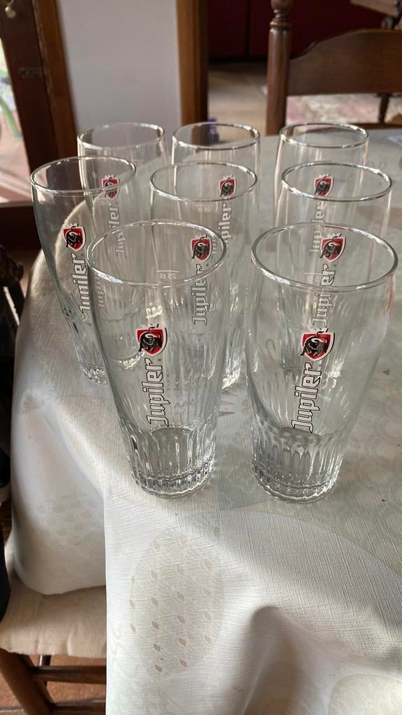 8 jupiler glazen, Ophalen of Verzenden, Zo goed als nieuw