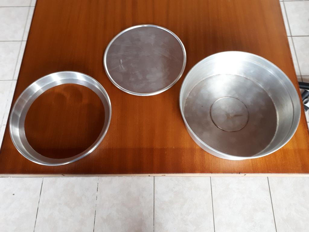 Vintage ronde bakvorm met losse bodem, Ophalen of Verzenden, Gebruikt