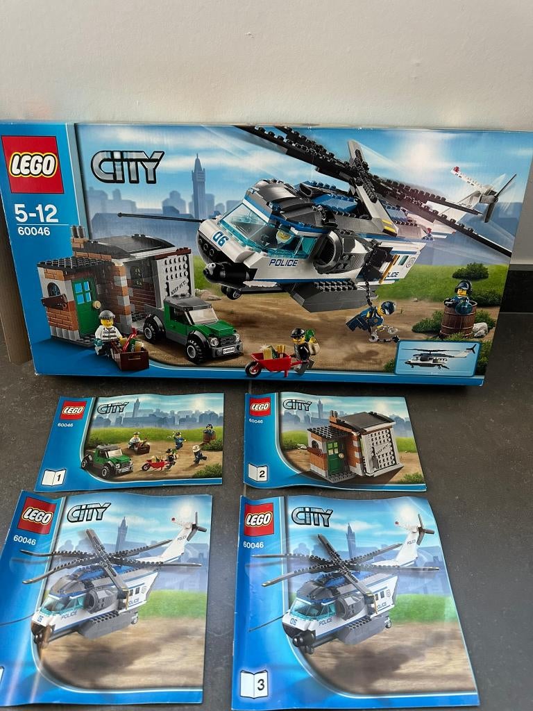 Lego city Helikopter Patrouille 60046, Ophalen, Gebruikt, Complete set, Lego