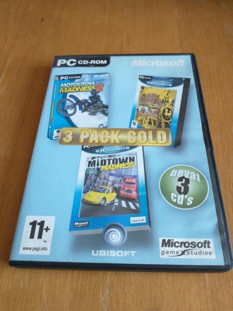 3 PC Games Age Of Empires, Motocross Madness, Midtown Madnes, Ophalen of Verzenden
