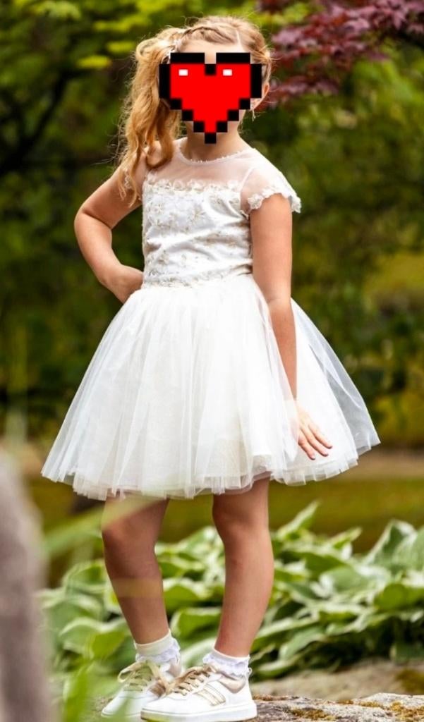 Prachtige communiejurk Linea Raffaelli maat 9 jaar, Robe ou Jupe, Enlèvement ou Envoi, Comme neuf, Linea Raffaelli