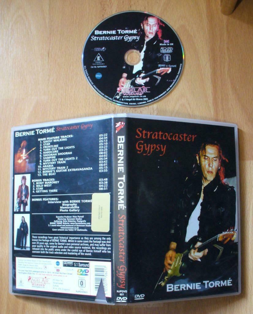 DVD BERNIE TORME -STRATOCASTER GYPSY-LIVE GILLAN DEEP PURPLE, Alle leeftijden, Ophalen of Verzenden, Zo goed als nieuw