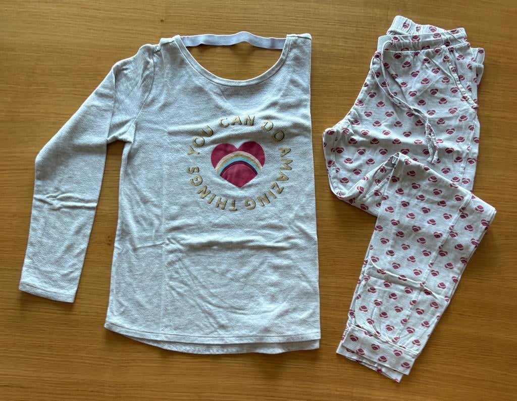Pyjama gris clair - S - 9€, Etam, Ophalen of Verzenden, Gedragen, Maat 36 (S)