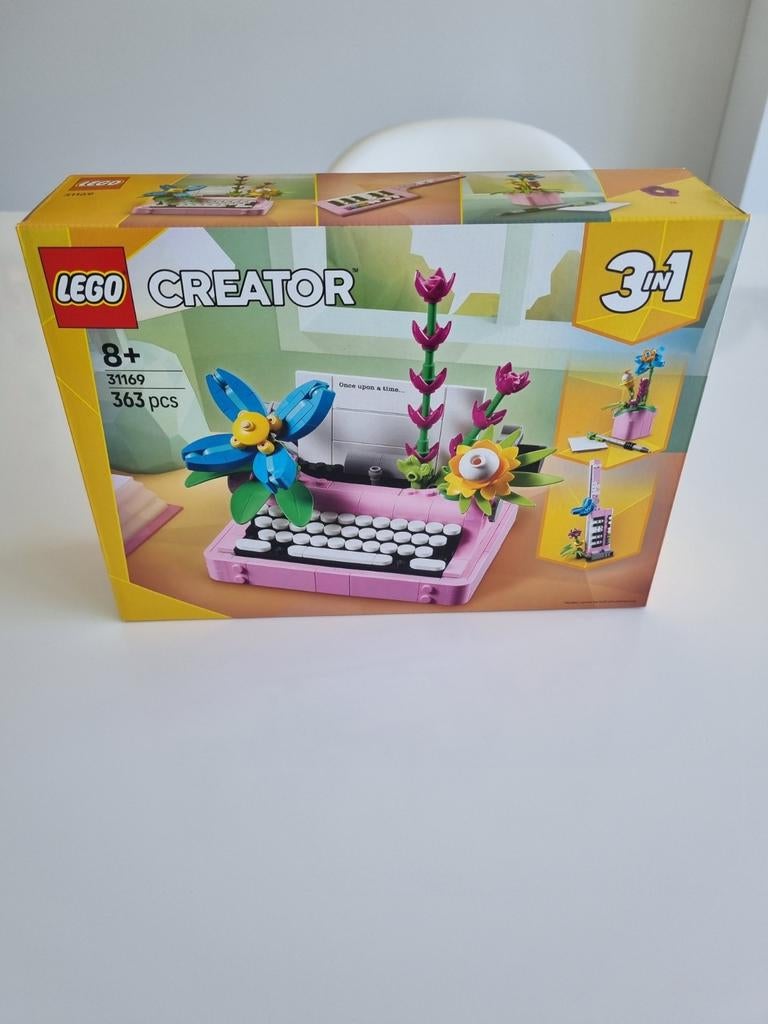 Lego creator 3 in 1 31169 typemachine met bloemen, Ophalen of Verzenden, Nieuw, Lego