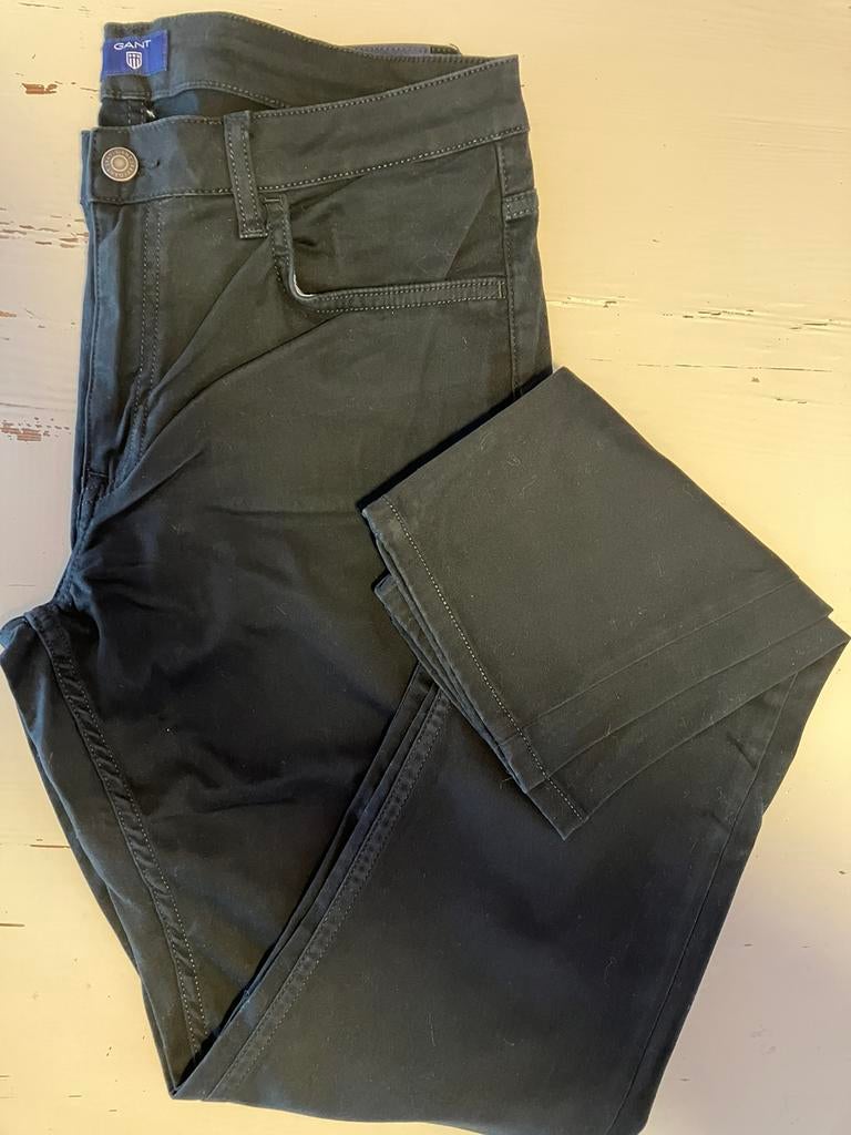 Gant Slim W33/L32 donker blauw, Kleding | Dames, Ophalen of Verzenden