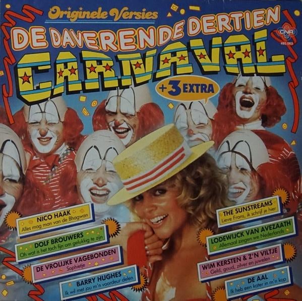 De Daverende Dertien Carnaval + 3 Extra 1986 -Various, Enlèvement ou Envoi, Comme neuf, 12 pouces, Pop