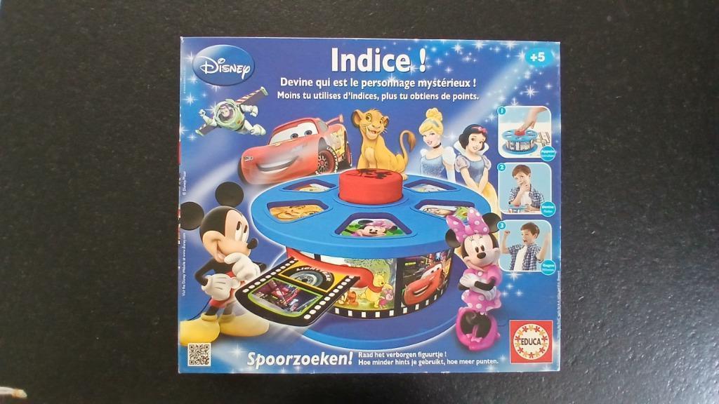 Disney gezelschapsspel Educa Indice Spoorzoeken!, Ophalen of Verzenden, Zo goed als nieuw, Disney