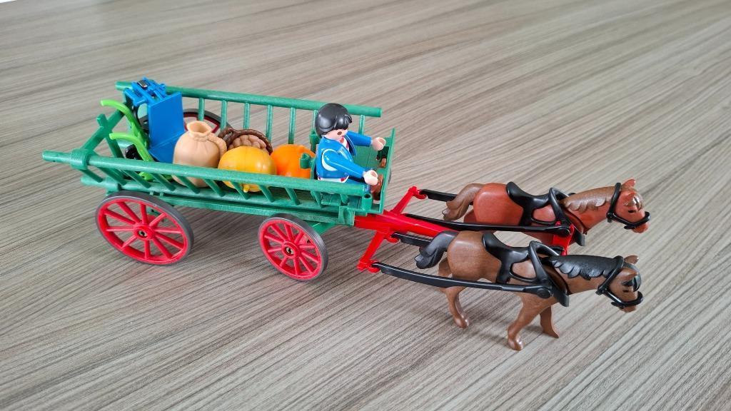 Playmobil Kar met paarden (3246), Kinderen en Baby's, Speelgoed | Playmobil, Ophalen, Gebruikt, Complete set