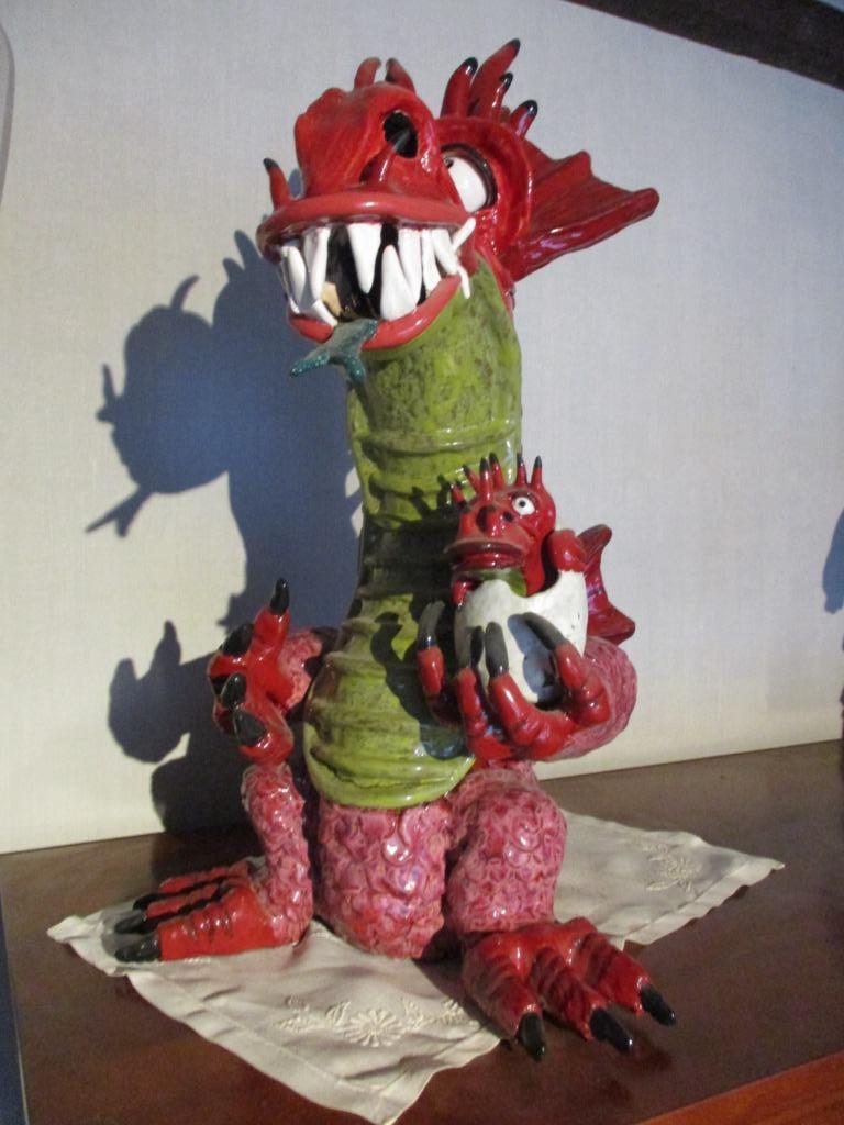 draak in keramiek, Antiek en Kunst, Ophalen