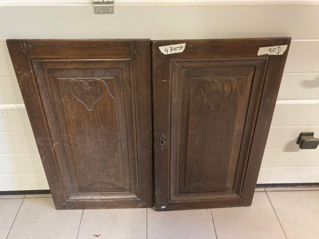 Eiken deuren, Doe-het-zelf en Bouw, Ophalen, Gebruikt, Eiken