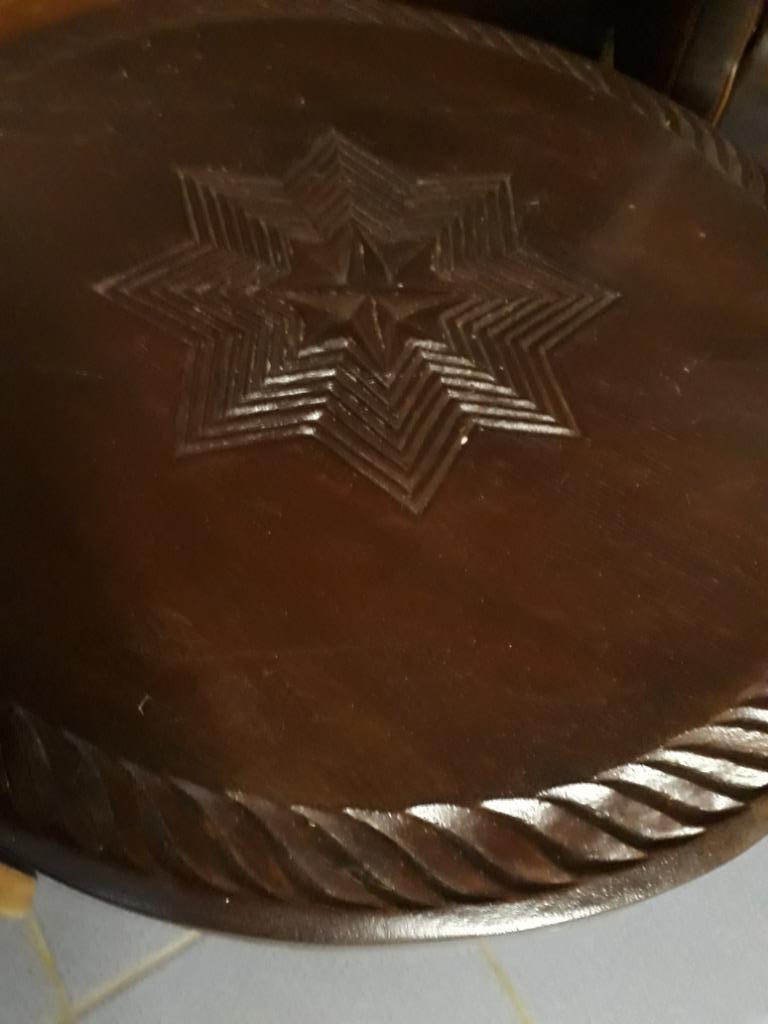 Rond bijzettafeltje, Rond, Zo goed als nieuw, Hout, Ophalen