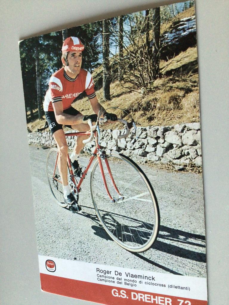 Wielerkaart 1972 team dreher roger de vlaeminck, Verzenden