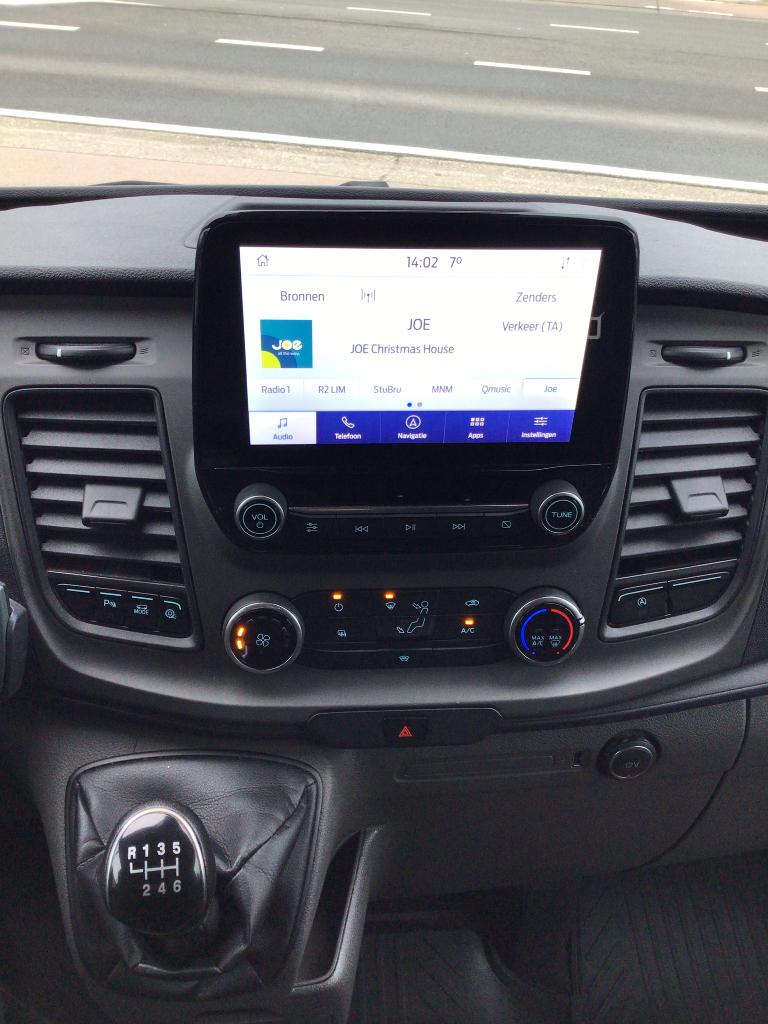 ford custom trend 130pk 2021 72000km full/option 17650e ex, Auto's, Bestelwagens en Lichte vracht, Voorwielaandrijving, Stof, 4 cilinders