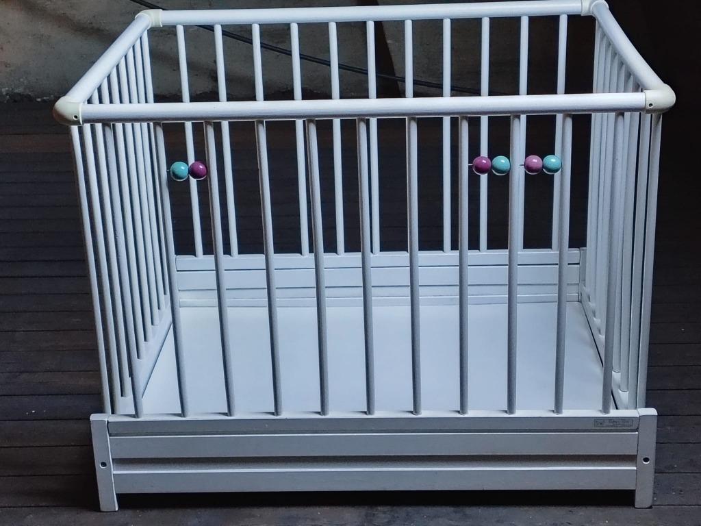 Kinderpark met onderlegger, Kinderen en Baby's, Ophalen, Gebruikt, Rechthoekig, Boxkleed