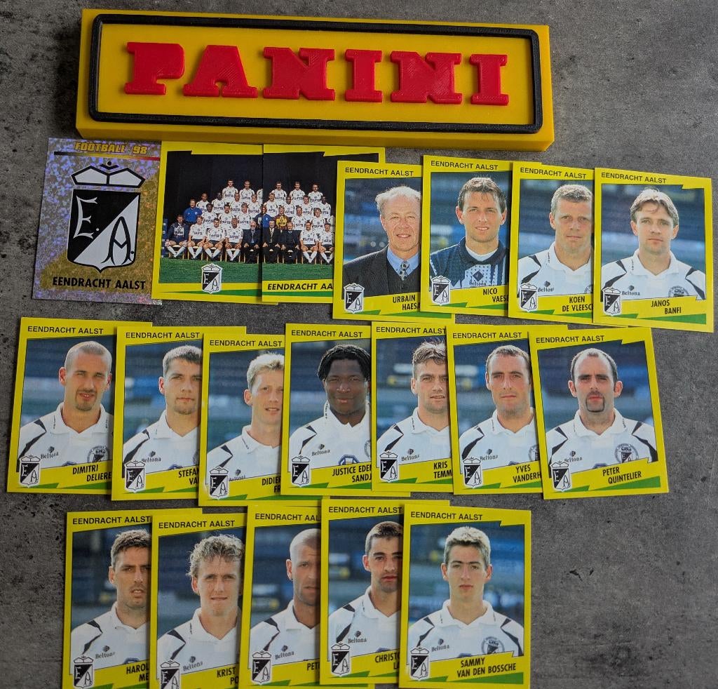 Panini FOOTBALL 98 19 STICKERS 1998  EENDRACHT AALST VOETBAL, Ophalen of Verzenden, Nieuw