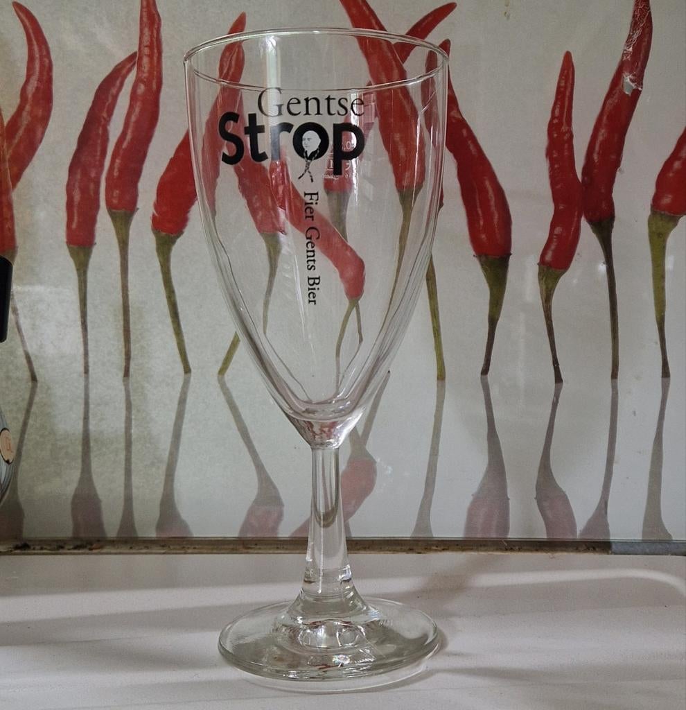 Gentse Strop, fier Gents bier | 4 *  bierglas 
33 cl, Verzamelen, Ophalen, Gebruikt, Bierglas