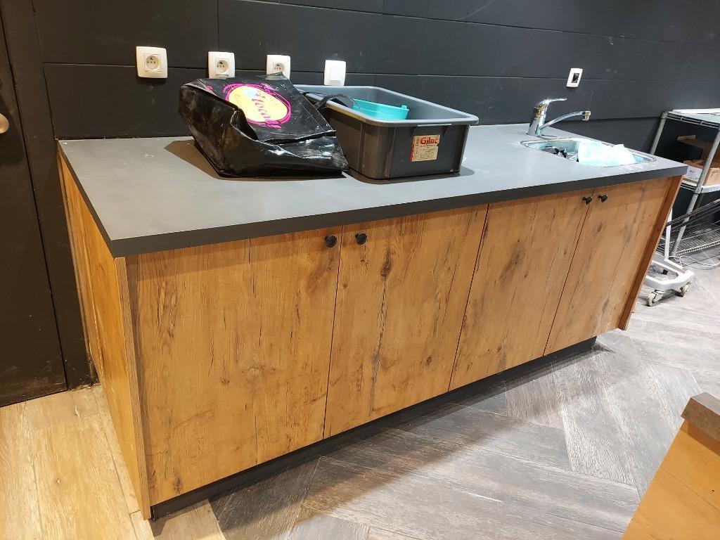 Meuble de rangement avec évier, Articles professionnels, Horeca | Équipement de cuisine, Enlèvement, Utilisé, Autres types