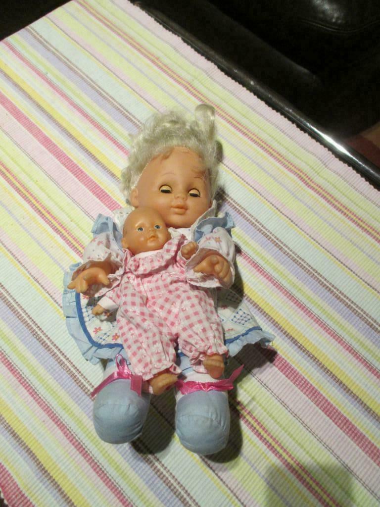 pop met baby, Ophalen of Verzenden, Gebruikt