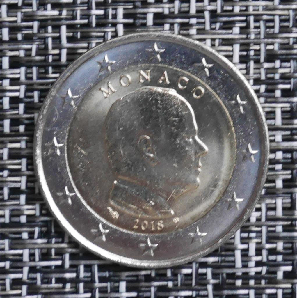 2 euros Monaco 2018 UNC, Envoi, Monaco, 2 euros, Série