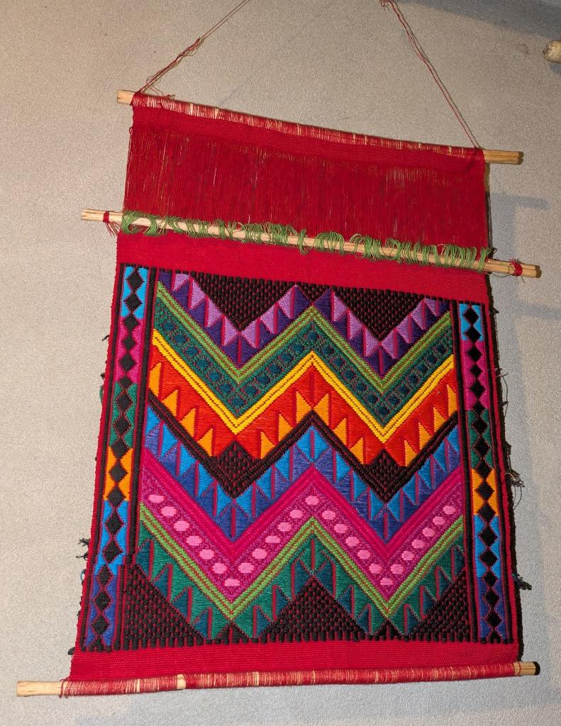 Wandtapijt handgeweven Mexico/Guatemala, Antiek en Kunst, Ophalen of Verzenden