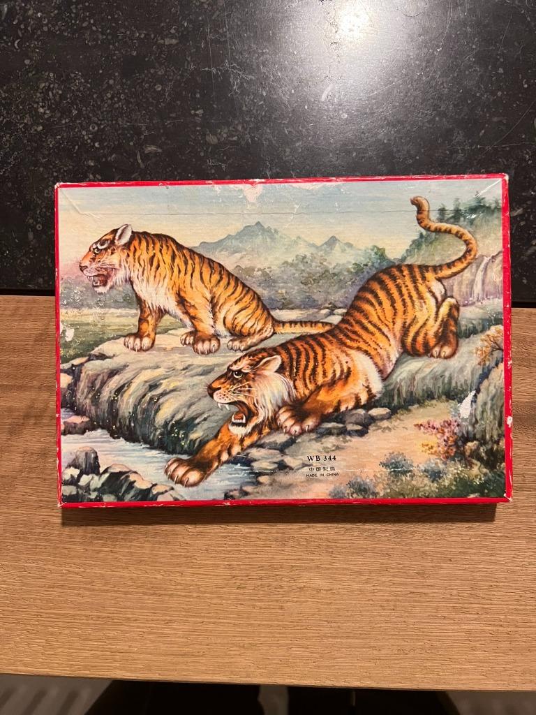Vintage Chinese puzzel, Picture Puzzle *jaren '60* volledig, Antiek en Kunst, Ophalen of Verzenden