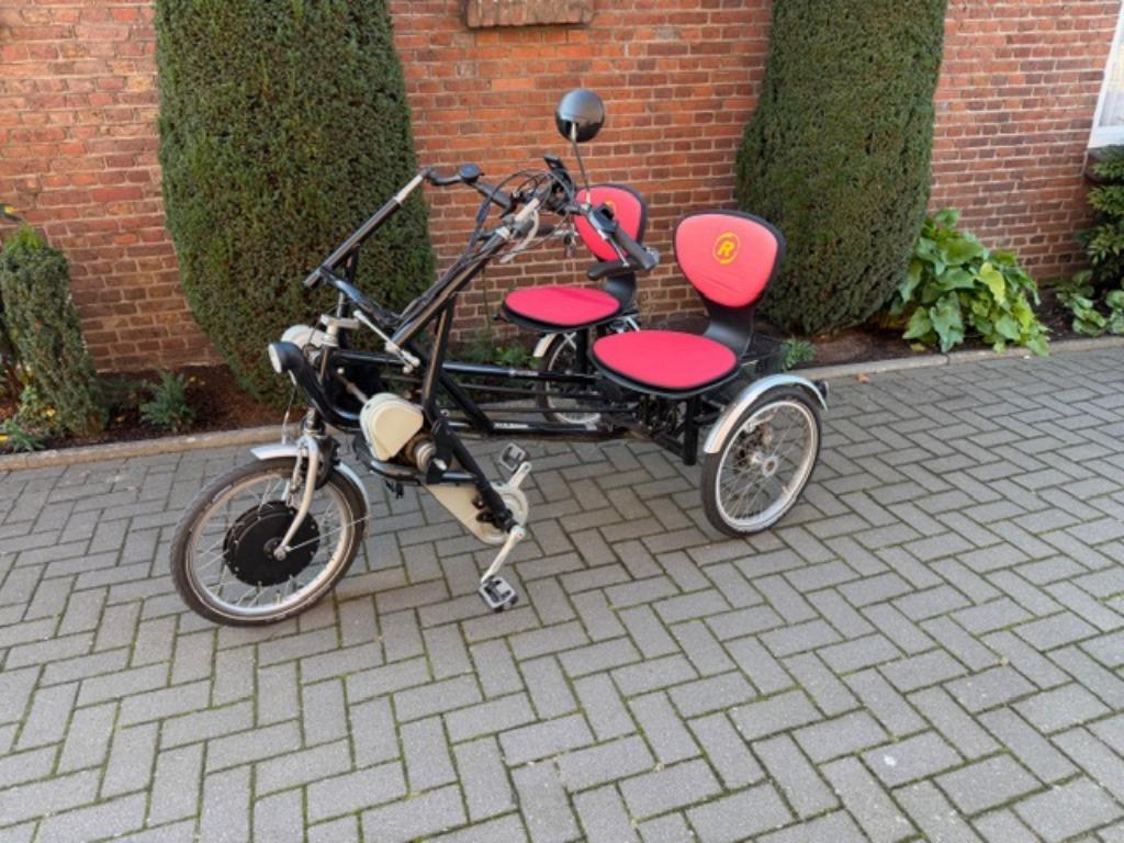 Van Raam Fun2Go Duofiets - Elektr. Ondersteuning, Fietsen en Brommers, Ophalen of Verzenden, Zo goed als nieuw, Van Raam Fun2Go