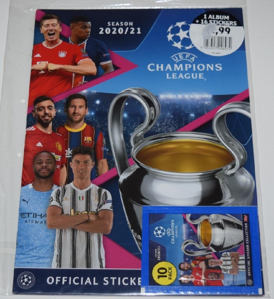 Panini & Topps/8 albums vides/Ligue des Champions, Enlèvement ou Envoi, Comme neuf, Livre ou Revue